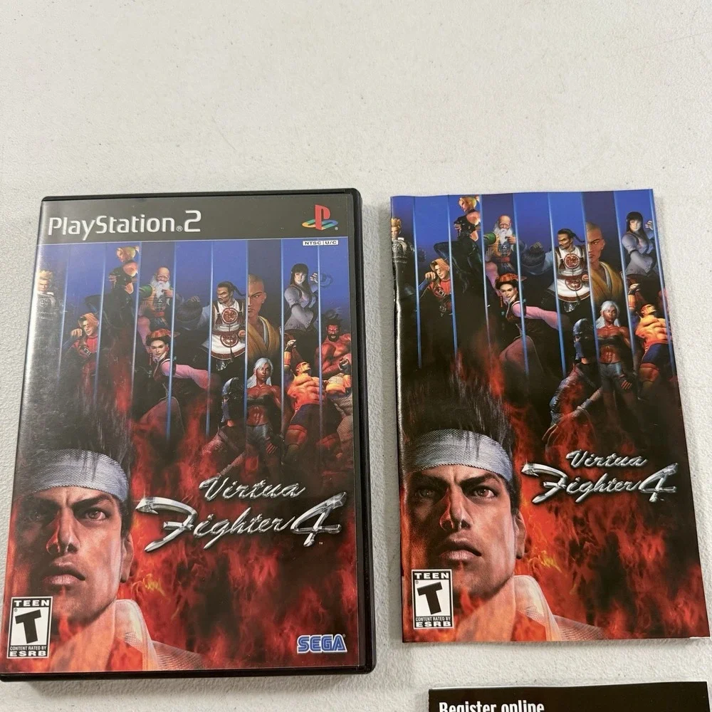 Virtua Fighter 4 (Sony PlayStation 2 PS2, 2002) CIB Complete W/ Reg Card‎ TESTED